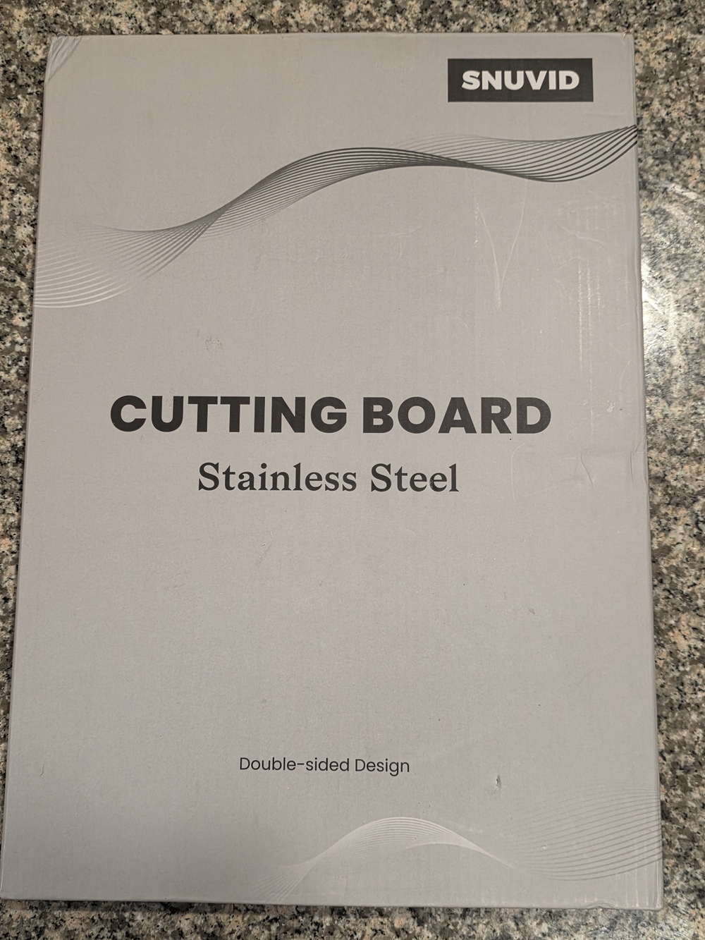 Snuvid Double-Sided Cutting Board Stainless Steel & PP Plastic with Handle New